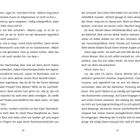 Zweiseitiger Buchtext. Links Seite 18, rechts Seite 19, mit Dialogen über Pizza, Ferien und persönliche Beziehungen.