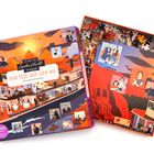 "Der Tod auf dem Nil" Puzzle, 1000 Teile, basierend auf einem Agatha Christie Roman, zeigt eine Flusslandschaft und Charaktere.