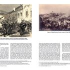 Links: „The 1st Battalion of the 14th Infantry Regiment 'Hessen' in the Battle of Vejle (8 March 1864).“ Rechts: „Capture of Dybbøl Banke by Prussian troops on 18 April 1864.“