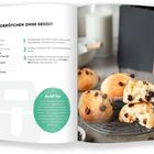 "Schokobrötchen ohne Gehzeit." Rezept mit Quark, Mehl, Zucker, Ei, Backpulver, Chocolate Chunks. Fertig in Minuten.