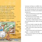 Texte: "In Ellis-im-Tal.", "Dann ruft Mäck Mief aufgeregt:", "Zuschauer und fängt an zu kläffen." 

Links Illustration: Zwei Hunde sehen durch ein Schaufenster, drinnen Hund im Bad.