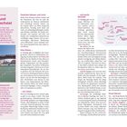 **Text:** 
1. "Stadt und Stadtsechstel"
2. "UNESCO-Weltkulturerbe"
3. "Zwischen Wasser und Land"
4. "Eine Piazza ..."
5. "... ein Canal ..."
6. "... und sechs Sechstel"

**Beschreibung:** 
Rechter Teil enthält eine Karte Venedigs mit Bezirken. Links ein Bild einer Brücke über grünlichem Wasser.