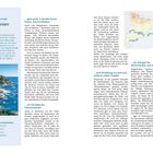 Seite 10. Titel: "Katalonien ist ..." Untertitel: "Die Provinzen Kataloniens". Themen: Kunst, Architektur, Feinschmecker, Cava, Sport. Karte von Katalonien.