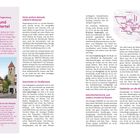 Seite mit Text über Regensburgs Altstadt. Überschriften: "Stadt und Stadtviertel", "Nicht einfach Altstadt, UNESCO-Welterbe!", "Geschichten im Straßennetz". Karte von Regensburgs Stadtteilen oben rechts.