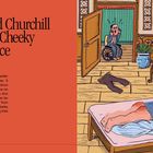 1941: FDR and Churchill Share a Cheeky Bromance. Roosevelt im Rollstuhl sieht Churchill, der auf einem Bett liegt.