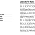 Schwarzwald-Marathon, Bräunlingen, 14.04.2024. Liste von Namen mit Nummern. "Der Mörder heißt:", "Gefunden am:", "Gefunden von:", "Gefühlszustand:". 
