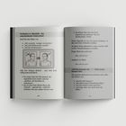 Text beschreibt Unterschiede zwischen Verhalten und Identität. Illustration: Zwei Männer, links unglücklich mit Zigarette, rechts zufrieden.