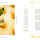 INHALT: Cédric Grolet 5, Zitrusfrüchte 12, Steinfrüchte 66, Kernfrüchte 92. Links Früchte aus Marzipan in leuchtenden Farben.