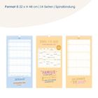 Format B 22 x H 48 cm | 14 Seiten | Spiralbindung. Zitate: "ZUHAUSE... LIEBE", "FAMILIE... zusammenpassen", "DAS SCHÖNSTE... WIR".