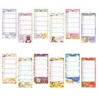 Jeder Monat zeigt ein Kalenderblatt mit Spruch. Oben Monat, unten bunt illustriertes Tiermotiv mit Text.