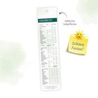 Text: "SCHULFERIEN 2027", "inklusive Schulferien", "Schöne Ferien!". Kalenderliste mit Ferienzeiten. Smiley-Sonne auf Notizzettel.