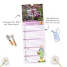 „Stimmungsvolle Bilder und Bauernregeln“, „übersichtliches Kalendarium mit Platz für Notizen“. Ein Kalenderblatt für September.