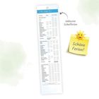 "Schulferien 2027" und "Schöne Ferien!" mit Sonnen-Illustration. Tabelle mit Ferienzeiten der Bundesländer.