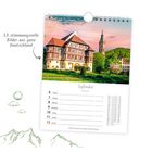 "53 stimmungsvolle Bilder aus ganz Deutschland." Kalenderblatt "September, Woche 36". Fachwerkhaus und Turm im Hintergrund.