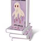 Ein Buchrücken mit Textausschnitten über die Illusion der Liebe und kulturelle Strukturen. Eine Illustration zeigt eine Hand mit roten Tropfen.