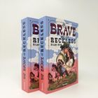 "The Brave and the Reckless" und "Dilan Dyer" auf dem Buchrücken. Illustration: Cowboy-Paar vor Himmel.