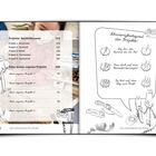 Text: Projekte: Holzbildhauerei 125, Fotos 159. Schwierigkeit: Leg los, das kannst du im Nu! Illustration mit Werkzeugen.