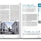 Inseljuwel Lyngør – Speken. Bilderbuchort mit be­zaubernder Inselromantik. Links: weißes Haus, Kirche im Hintergrund.