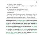 Textpassage beschreibt Lucía, die glaubt, der Notar scherzt, weil ihr veränderter Großvater ein Haus und einen Esel hinterlässt.