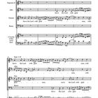 2. Chorus, Allegro. Stimmen: Sopran I, Sopran II, Alt, Tenor, Bass. Text: "Serve the Lord with gladness." Orchesterstimmen darunter.