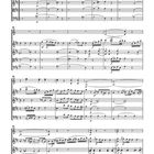 Noten eines Musikstücks mit Violinschlüssel, Taktangaben und Dynamikzeichen.