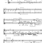 IV. Gorgo, für Flöte in C. Musiknoten mit Anweisungen wie "air sound" und "percussiv". Komplexe Notation in verschiedenen Dynamiken.