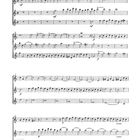 "Fughette", Georg Friedrich Händel (1685–1759). Notenblätter mit musikalischen Anweisungen und Notationen.