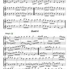 „Duett 3“, „Allegretto“ und „Duett 4“, „Allegro“. Noten auf fünf Notenzeilen für zwei Duette.