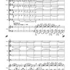 "RONDEAU Allegro non troppo ♪ = 104" steht oben. Es ist ein Notenblatt mit mehrstimmigen Notenzeilen für verschiedene Instrumente.