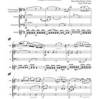 Notenblatt „Cantabile“ von Niccolò Paganini, für Streichinstrumente und Gitarre, transkribiert von Xaver Paul Thoma.