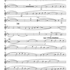 Musiknotenblatt mit Anmerkungen wie "a tempo, Grandioso" und "rall." für Flügelhorn, Abschnitt 73 bis 155.