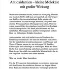 4. Antioxidantien – kleine Moleküle mit großer Wirkung. Beschreibung der Rolle von Antioxidantien und ihrem Schutz der Haut.