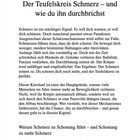 Kapitelüberschrift: "Der Teufelskreis Schmerz – und wie du ihn durchbrichst".  
Darunter Text über Schmerz, Schonung und Beweglichkeit.