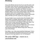 Kapitel 1: Die Entstehung von Bindung. Die ersten 1000 Tage - warum sie so entscheidend sind. Text über zwei Babys.