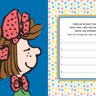 Text: "There are so many things about how I look that make me special and different!" Illustration: Mädchen mit Schleifen.