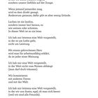 "utopie?" ist in orange geschrieben. Darunter steht ein Gedicht über eine ideale, offene und respektvolle Welt. Unten: "30".