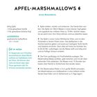 Apfel-Marshmallows Rezept, etwas Besonderes: Zutaten, Zubereitung in 4 Schritten. Hinweis: Marshmallows nicht erhitzen.