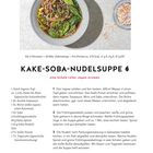 Für 2 Personen, 20 Min. Zubereitung, 275 kcal. Kake-Soba-Nudelsuppe: Japan-Aromen. Zutatenliste und Zubereitung unten.