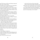 Doppelseite in einem Buch, Text erzählt von einer Kartenspielszene und Gesprächen über Prinzipien und Lebensentscheidungen.