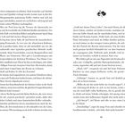 Seiten 82 und 83 eines Buches in deutscher Sprache, mit Fließtext in Absätzen. Oben eine kleine florale Illustration.