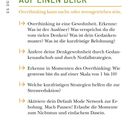 Überschrift: "AUF EINEN BLICK"
Text: Tipps gegen Overthinking. Seitenzahl 38.