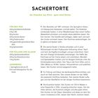 „Für 12 Stücke; ca. 1 Std. Zubereitung; 55 Min. Backen; 6 Std. Trocknen.“ Rezept für eine glutenfreie Sachertorte.