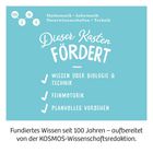 Text: "Dieser Kasten fördert Wissen über Biologie & Technik, Feinmotorik, planvolles Vorgehen." Oben Links: "m i n t" Logo.