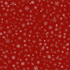 Keine Texte. Roter Hintergrund mit weißen, verschneiten Schneeflocken und Punkten. Weihnachten oder Wintergefühl.