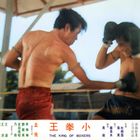 „THE KING OF BOXERS“ in Großbuchstaben unten. Zwei Boxer kämpfen im Ring, beide mit freiem Oberkörper.