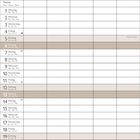 Kalender für Juni. Oben eine felsige Küstenlandschaft mit blauer See, starker Wellengang. Tage und Feiertage sind aufgelistet.