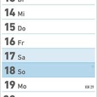 Kalender für Juli: Beginnt mit Do, 1. Woche KW 27, endet mit Sa 31. Wochenenden blau hervorgehoben.
