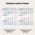 Zwei Kalender mit den Monaten Dezember 2026 bis Februar 2027. Text: "Entdecke weitere Farben". Größen: 30 x 39 cm.