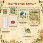 Entdecke weitere Kalender. Bauernkalender, verschiedene Formate und Größen, rustikale Illustrationen, ländlicher Stil.