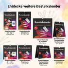 Entdecke weitere Bastelkalender. Verschiedene Kreativkalender gezeigt in Größen von A4 bis S, in schwarz und bunten Covern.